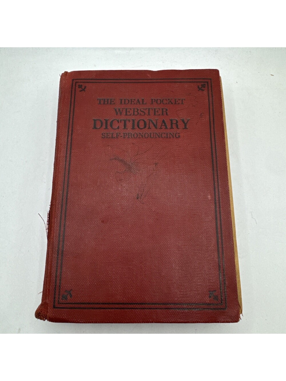 The Ideal Pocket Webster Dictionary Self Pronouncing 1934